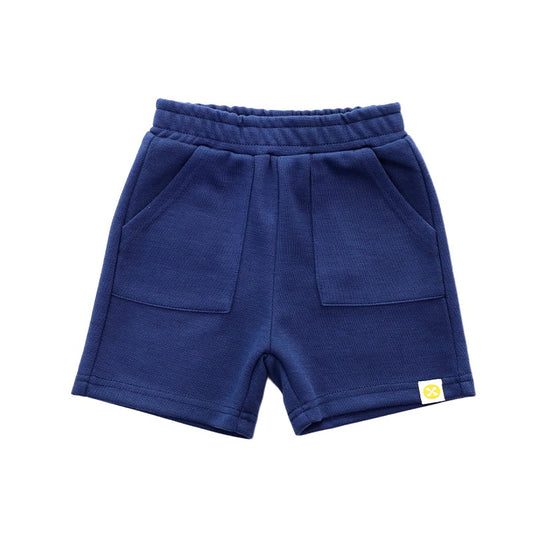 Kids Shorts in Navy by Le Petit Society