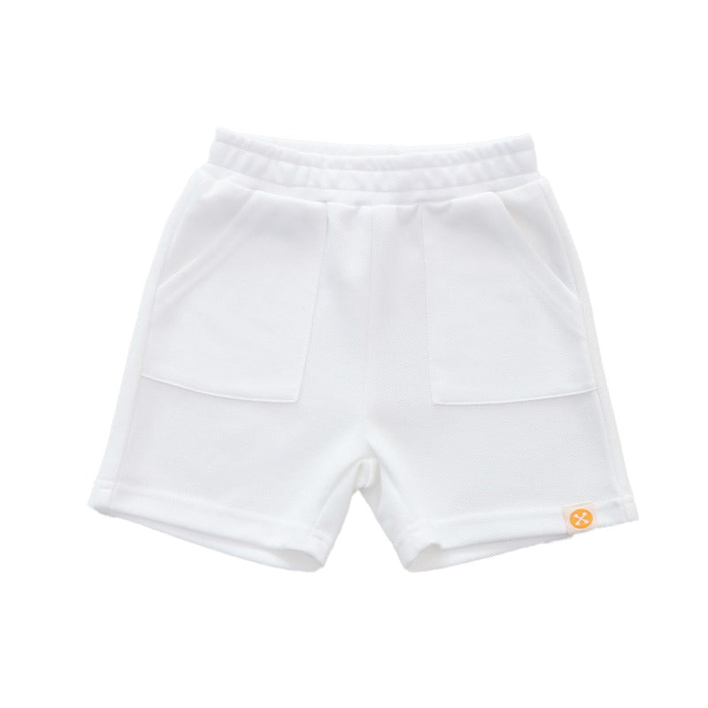 Kids Shorts in White by Le Petit Society — image 11