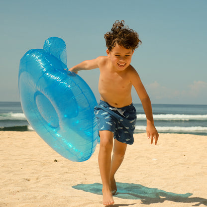 Swim Shorts in Shark Print (Kids) by Le Petit Society — image 7