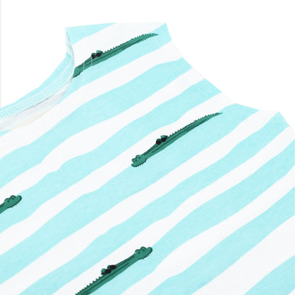 Made For Play - Kids tank in Crocodile Print by Le Petit Society — image 3