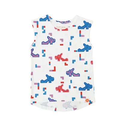 A Singapore Series - Kids Tank in Dragon Playground Print by Le Petit Society — image 5