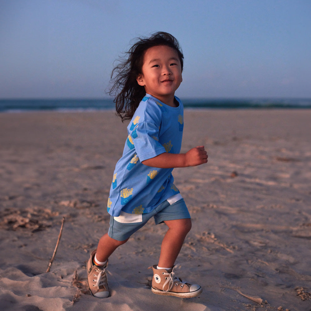 Made For Play - Kids Tee in French Fries Print by Le Petit Society — image 2