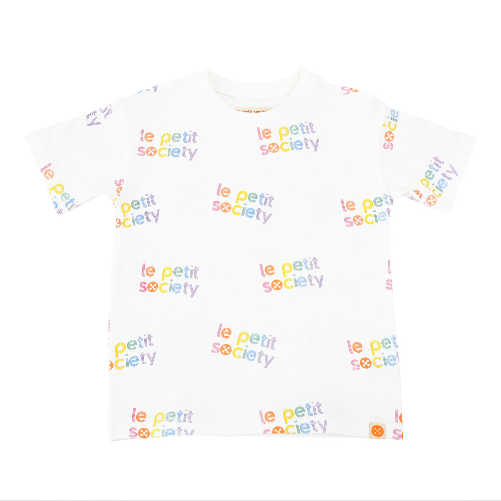 Made For Play - Kids Tee in Rainbow Logo by Le Petit Society — image 3