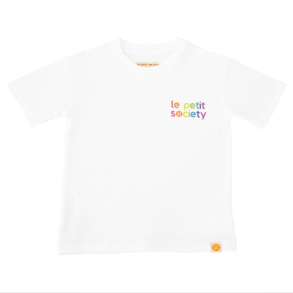 Made For Play - Kids Tee in White with Logo Print by Le Petit Society — image 6