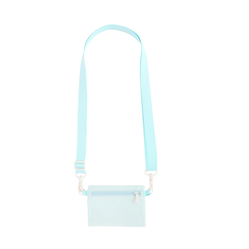 Kids Wallet With Lanyard in Ice Blue by Le Petit Society — image 5