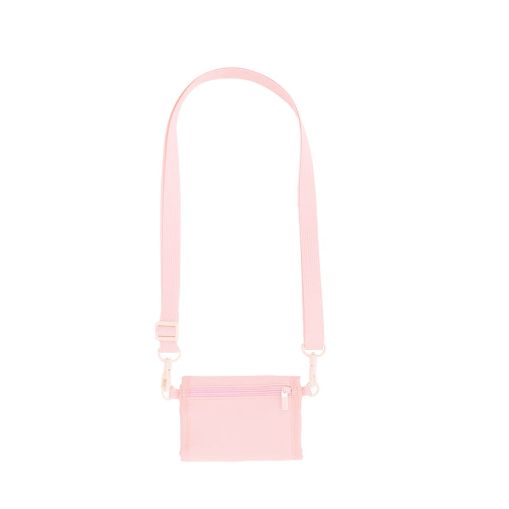 Kids Wallet With Lanyard in Marshmallow Pink by Le Petit Society — image 5