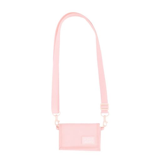 Kids Wallet With Lanyard in Marshmallow Pink by Le Petit Society