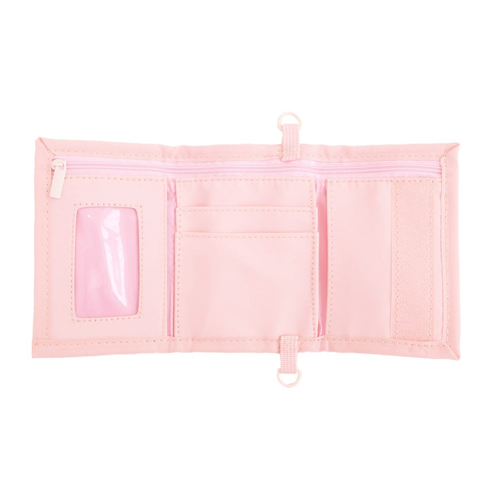 Kids Wallet With Lanyard in Marshmallow Pink by Le Petit Society — image 2