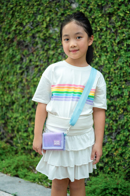 Essential School Bundle - Metallic Galaxy Single Pocket Backpack, Bottle Bag & Wallet (7-10Y)