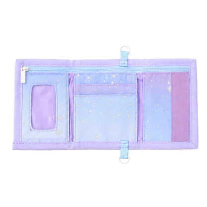 Kids Wallet With Lanyard - Metallic Galaxy