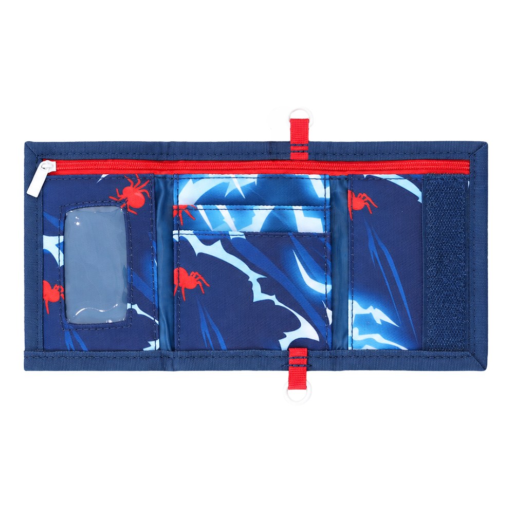 Kids Wallet With Lanyard - Spider