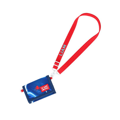 Kids Wallet With Lanyard - Spider