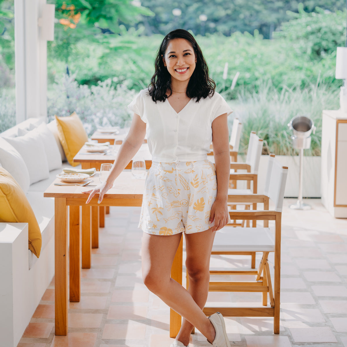 Resort Series - Ladies Top in White by Le Petit Society — image 9