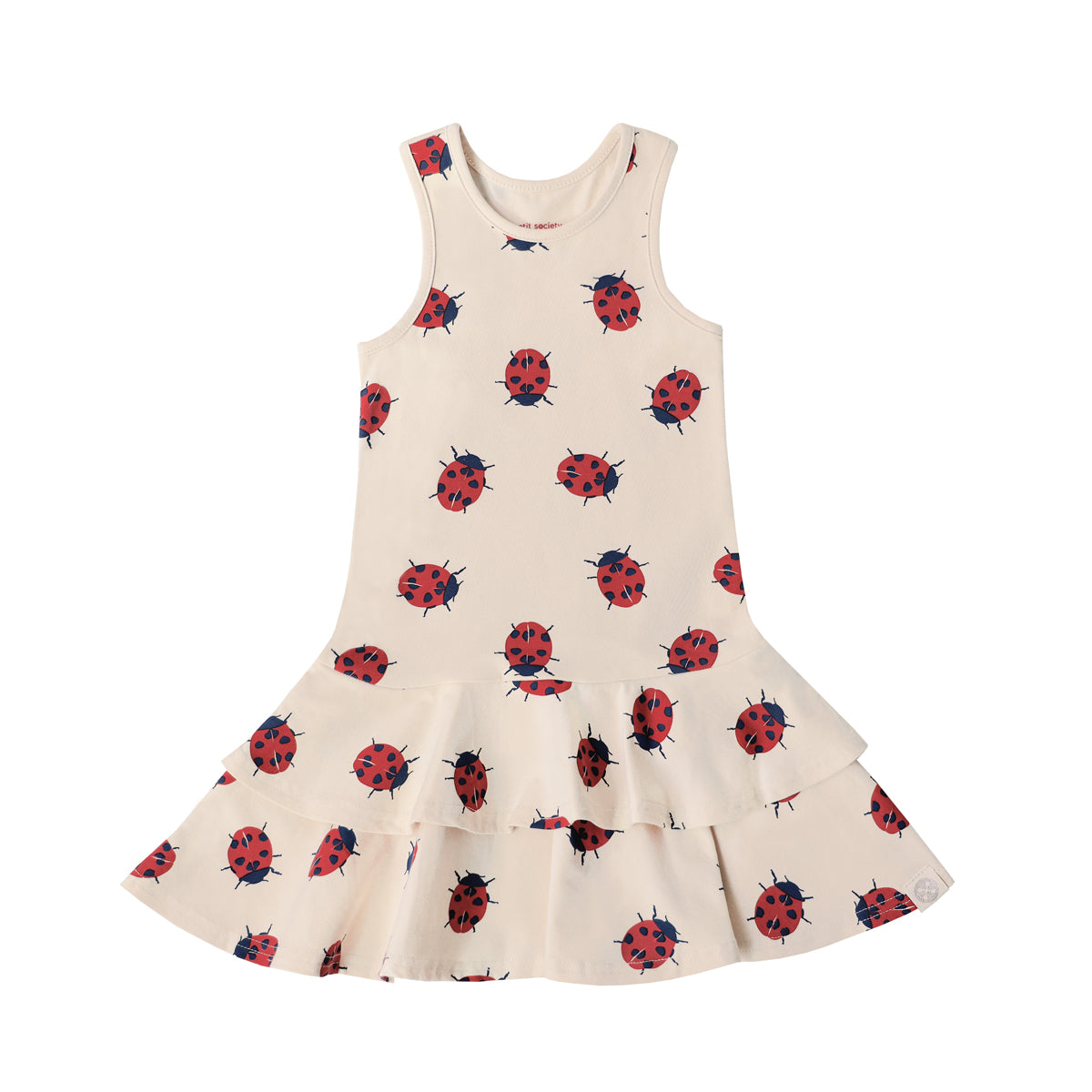 Made For Play - Girls Skater Dress in Ladybug Print by Le Petit Society — image 10
