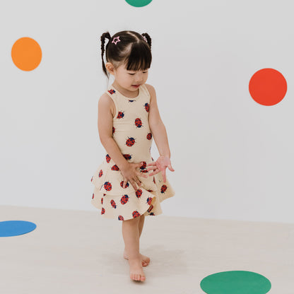 Made For Play - Girls Skater Dress in Ladybug Print by Le Petit Society — image 5