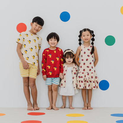 Made For Play - Girls Skater Dress in Ladybug Print by Le Petit Society — image 7