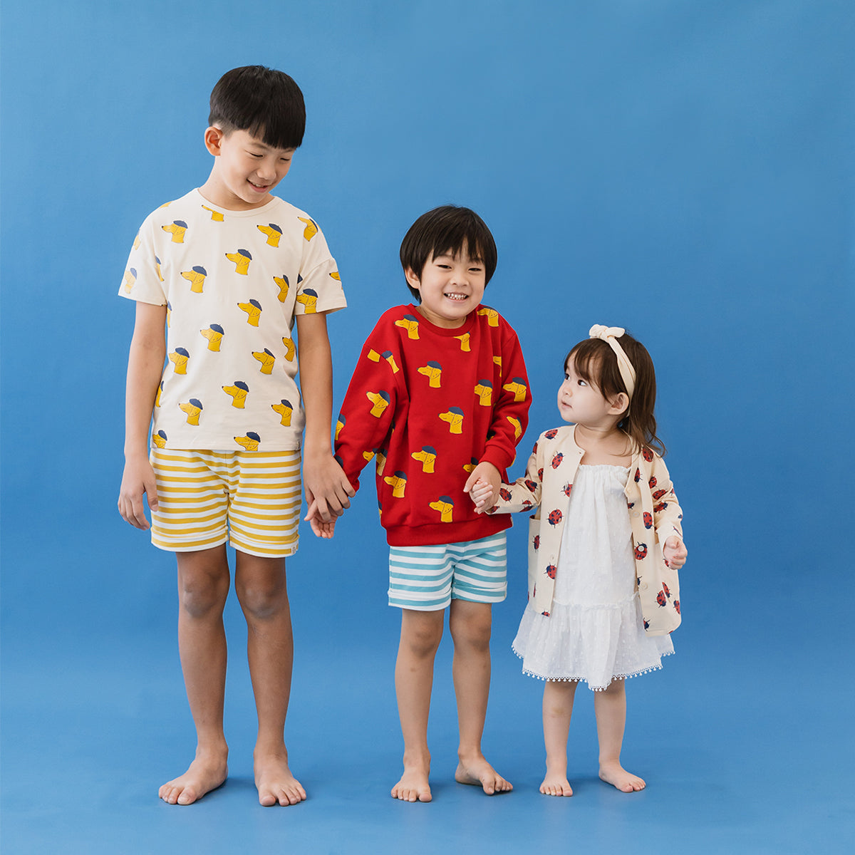 Made For Play - Kids Cardigan in Ladybug Print by Le Petit Society — image 9