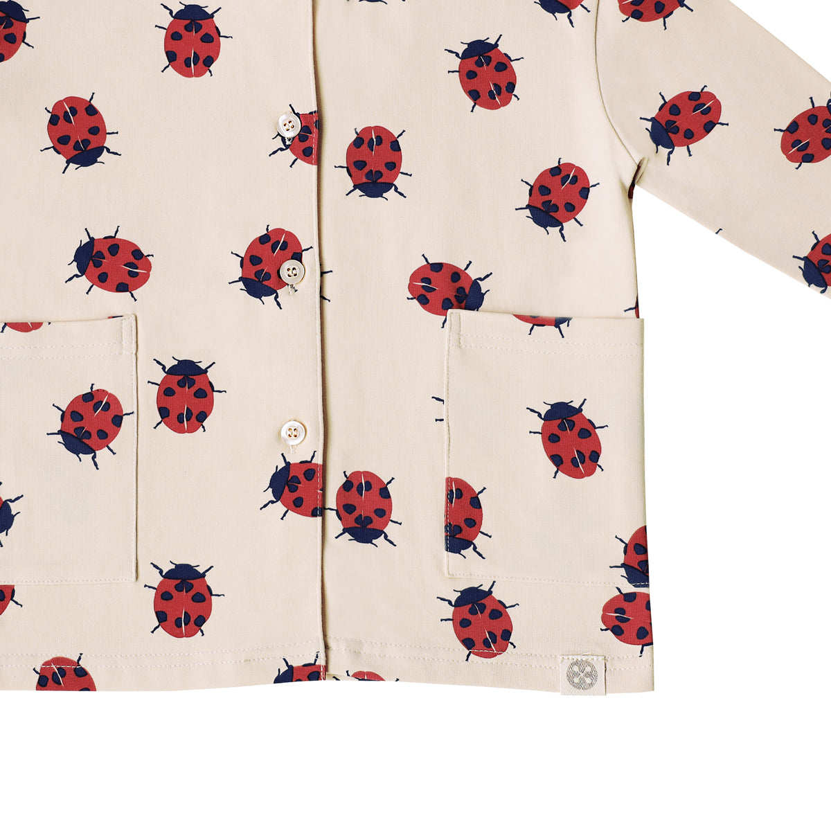 Made For Play - Kids Cardigan in Ladybug Print by Le Petit Society — image 10