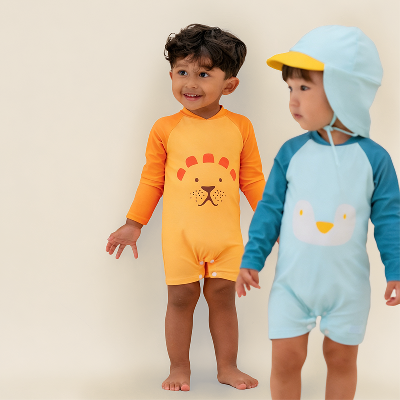 Baby Swimsuit in Lion by Le Petit Society — image 4