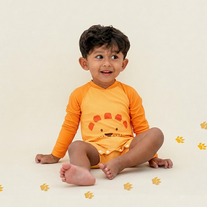 Baby Swimsuit in Lion by Le Petit Society