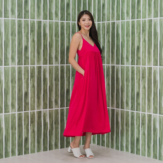 Zodiac Series - Ladies Dress in Hot Pink by Le Petit Society