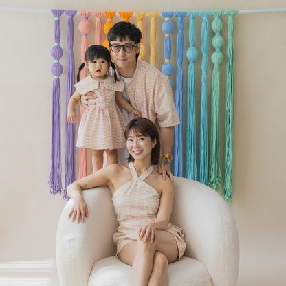 Heritage Series - Ladies Halter Romper in HDB Tweed Print by Le Petit Society — image 2