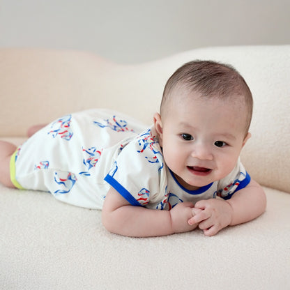 Zodiac Series - Baby Romper in Horse Print by Le Petit Society