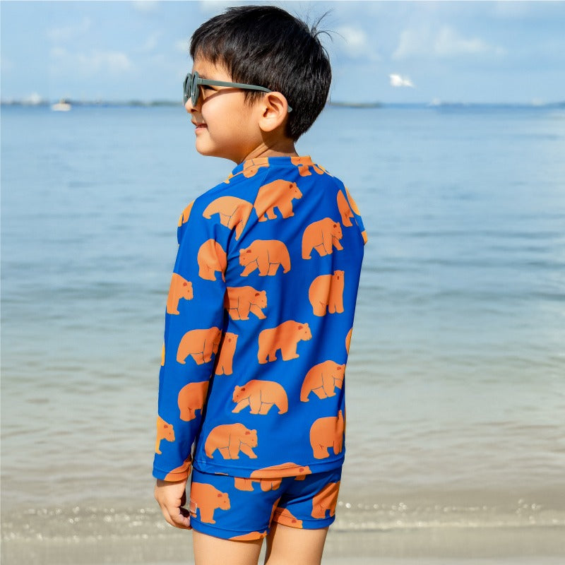 Rash Swim Top in Bear Print by Le Petit Society — image 3