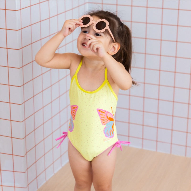One Piece Swimsuit in Butterfly Print by Le Petit Society — image 5