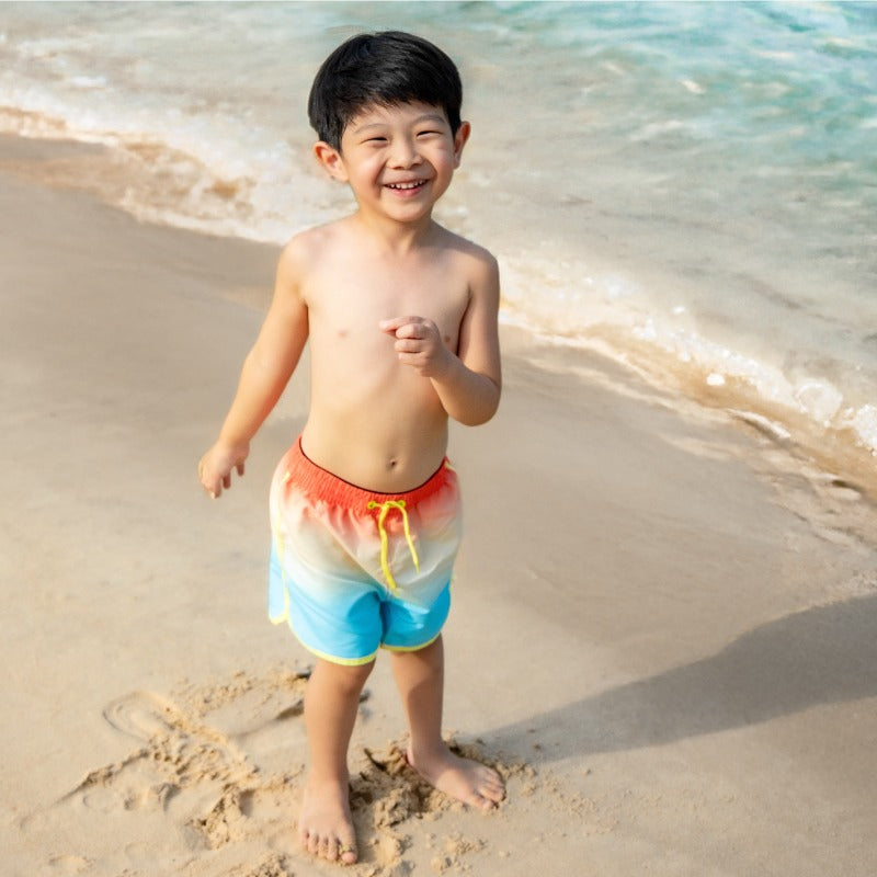 Swim Shorts in Sunset Gradient by Le Petit Society — image 2