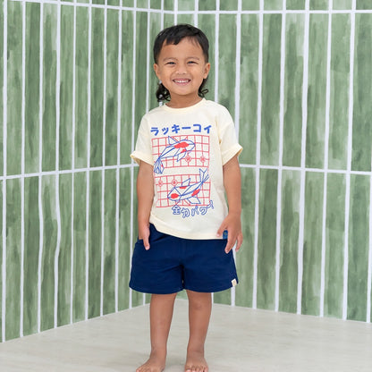 Oriental Series - Kids Tee in Lucky Koi Print by Le Petit Society — image 3