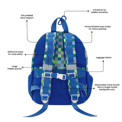 Mini Backpack in Arcade Blue by Le Petit Society — image 11