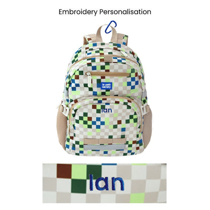 Single Pocket Backpack in Arcade Sand by Le Petit Society — image 7