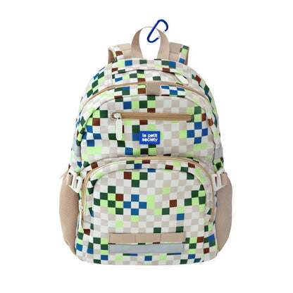 Single Pocket Backpack in Arcade Sand by Le Petit Society