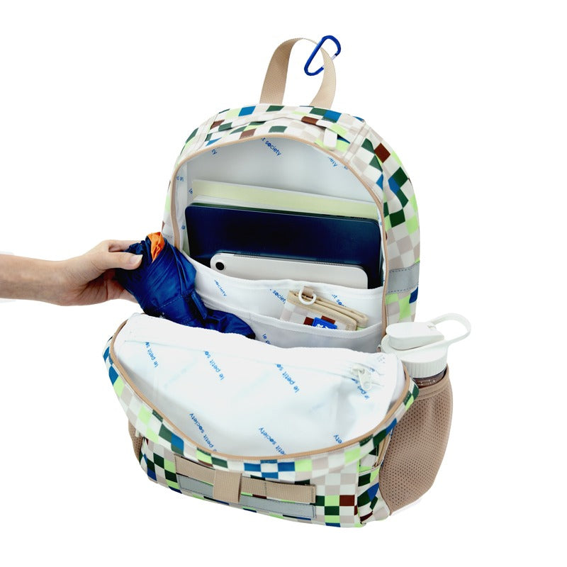 Single Pocket Backpack in Arcade Sand by Le Petit Society — image 9