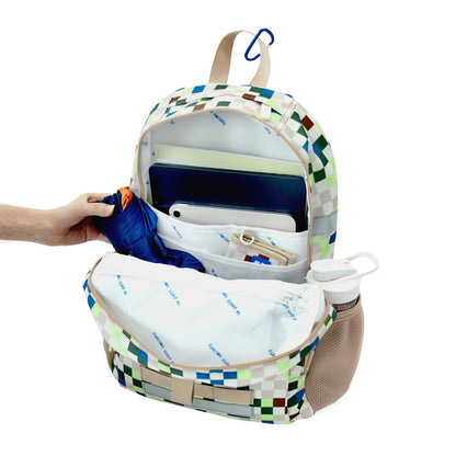 Single Pocket Backpack in Arcade Sand by Le Petit Society — image 9