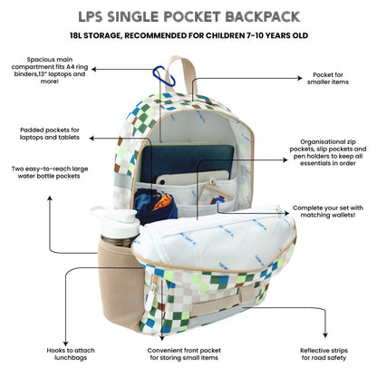 GE x LPS — Single Pocket Backpack in Arcade Sand by Le Petit Society — image 4