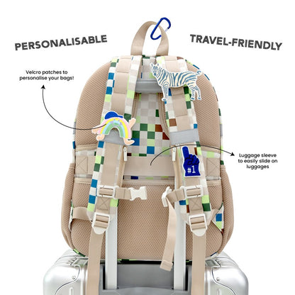 Single Pocket Backpack in Arcade Sand by Le Petit Society — image 13