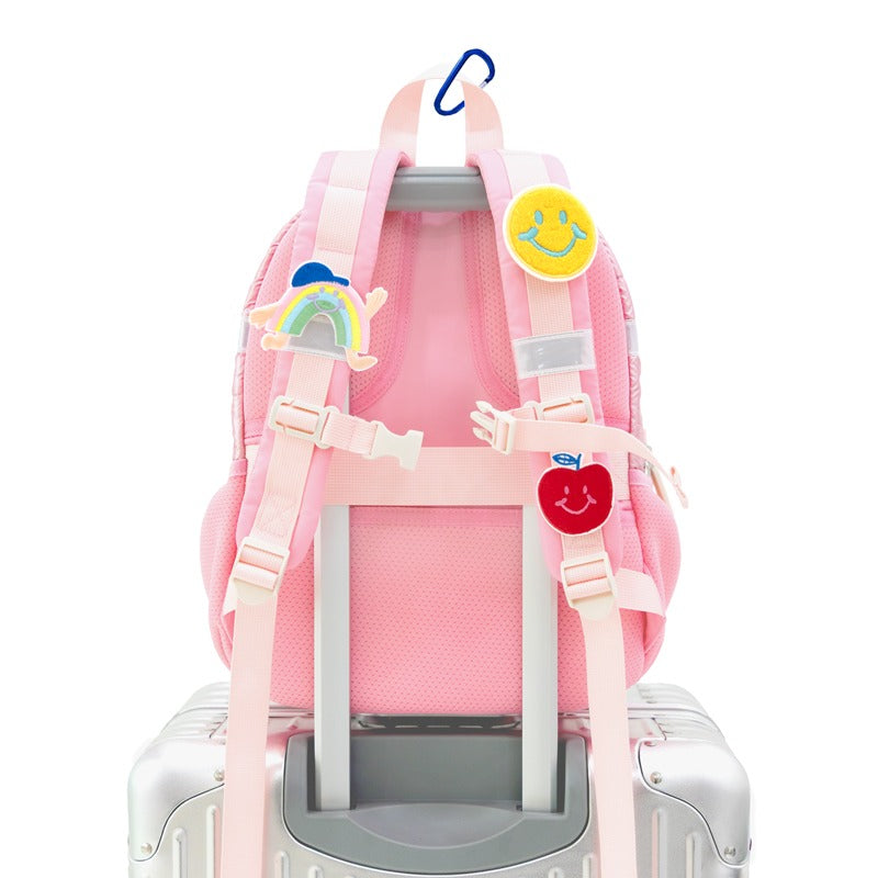 Mini Backpack and Lunch Bag Bundle in Pink Puffer by Le Petit Society — image 8