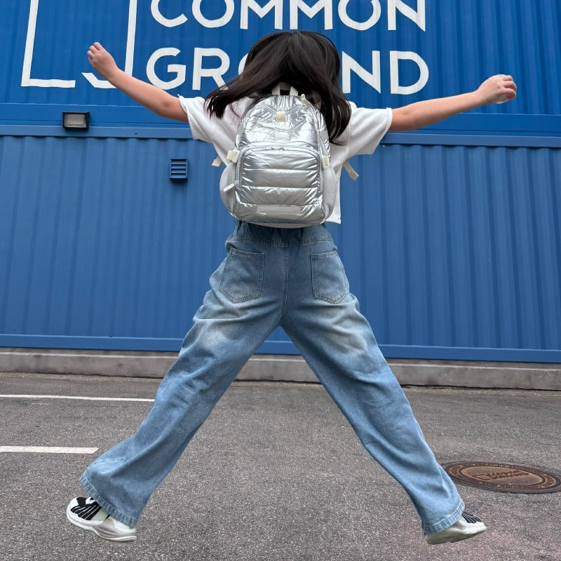 Essential School Bundle in Silver Puffer by Le Petit Society — image 3