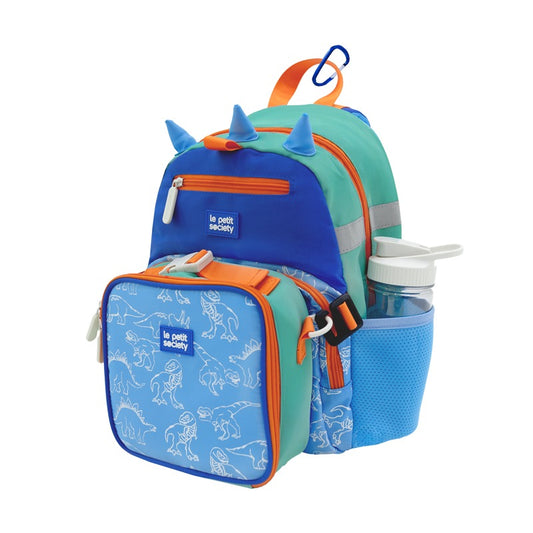 Mini Backpack and Lunch Bag Bundle in Mini Dino by Le Petit Society