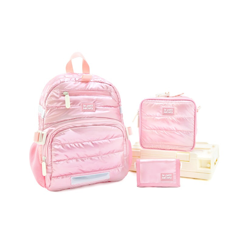 Essential School Bundle in Pink Puffer by Le Petit Society