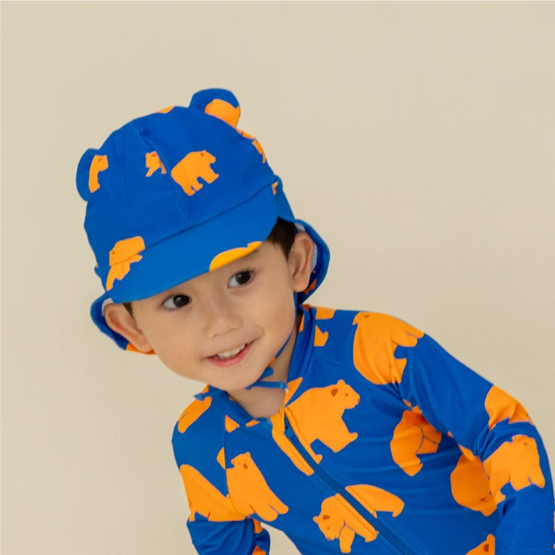Baby Bear Sunhat in Bear Print by Le Petit Society — image 3