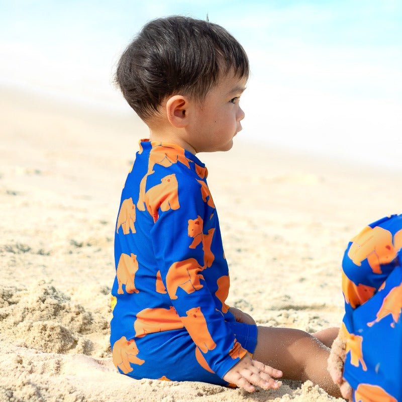 Baby Swimsuit in Bear Print by Le Petit Society — image 4