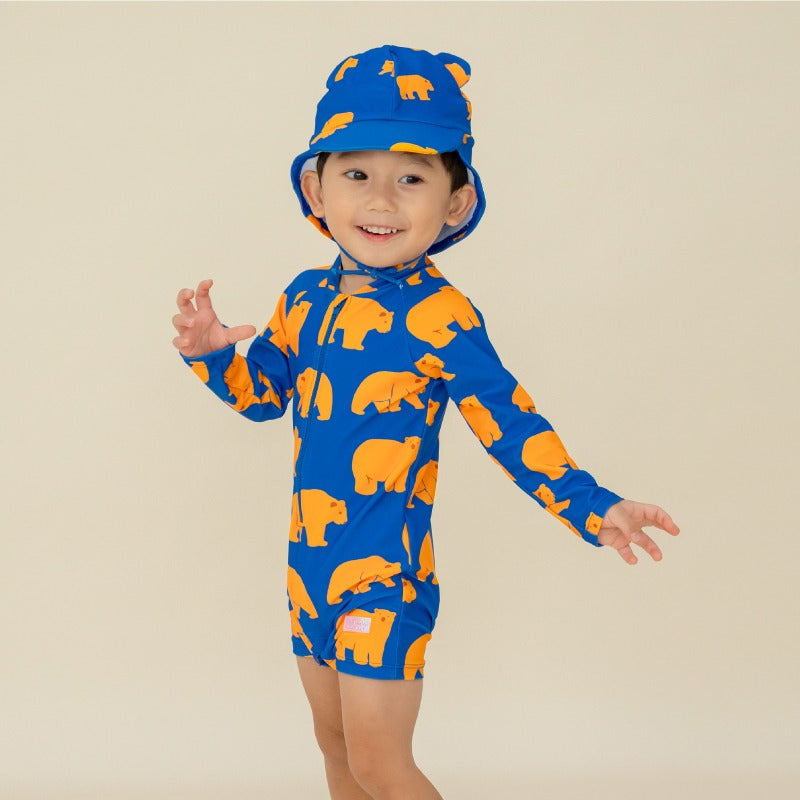 Baby Swimsuit in Bear Print by Le Petit Society — image 3