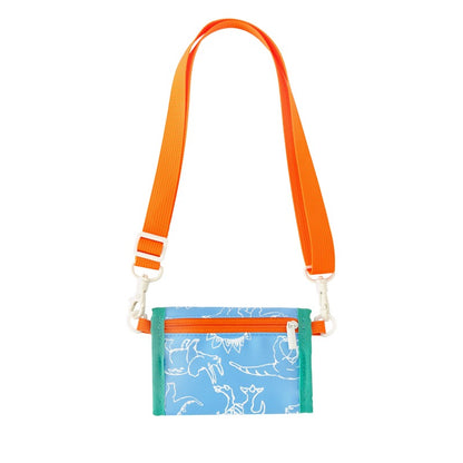 Kids Wallet With Lanyard in Dino by Le Petit Society — image 5