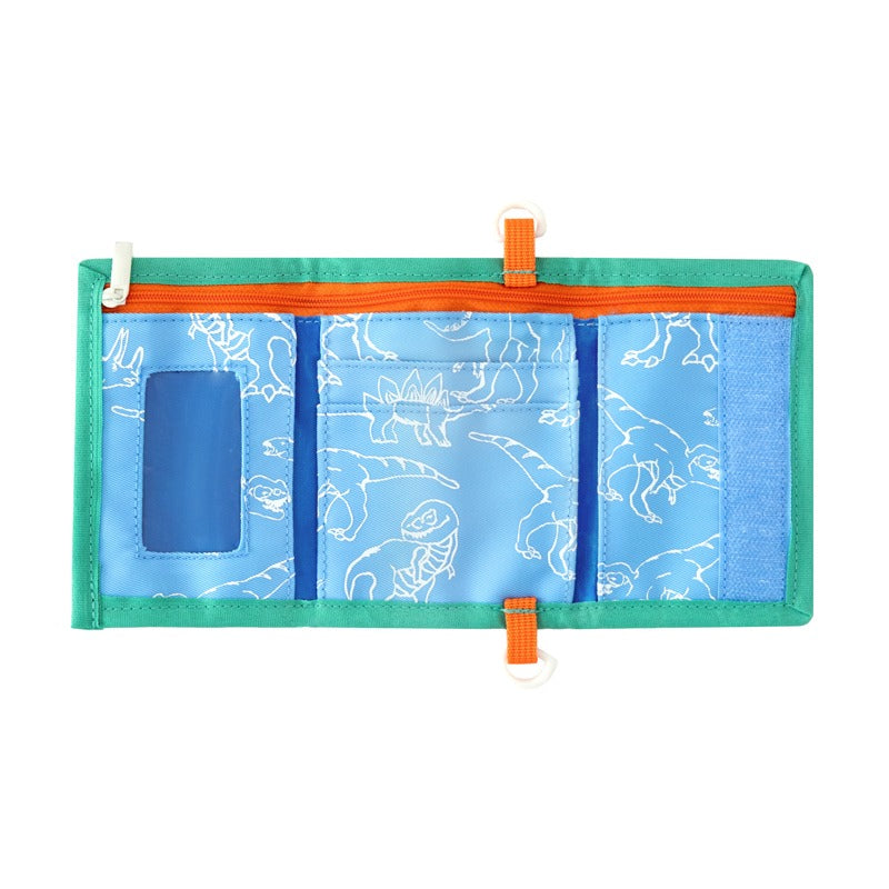 Kids Wallet With Lanyard in Dino by Le Petit Society — image 3