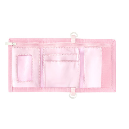 Kids Wallet With Lanyard in Metallic Pink by Le Petit Society — image 3