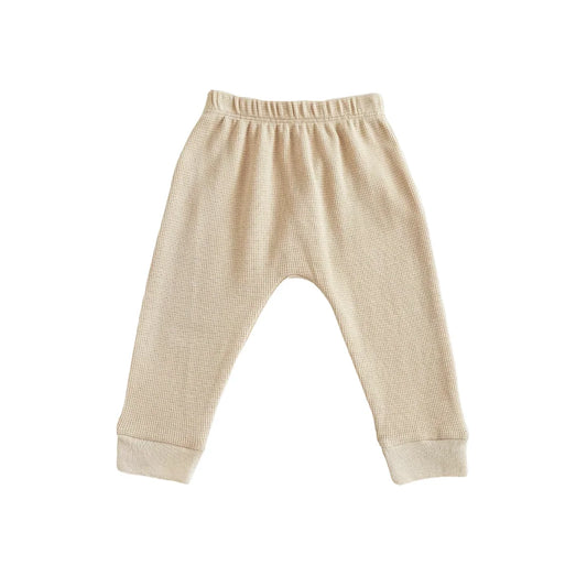 Baby Organic Leggings in Beige by Le Petit Society — image 2