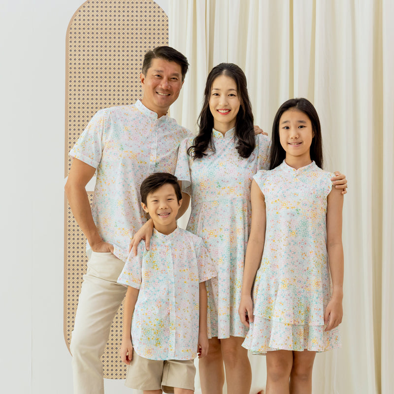 Chinese Motif Series - Ladies Dress in Pastel Rainbow Motif by Le Petit Society — image 4